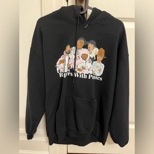 Rappers with puppies black hoodie